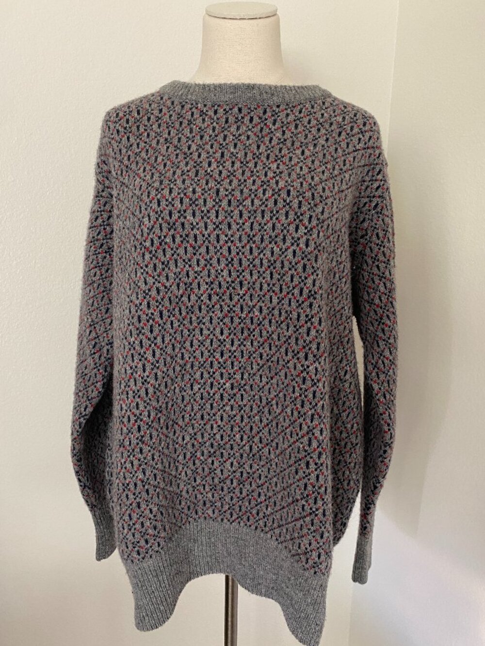 Harley Of Scotland Fair Isle Virgin Wool Sweater - XL